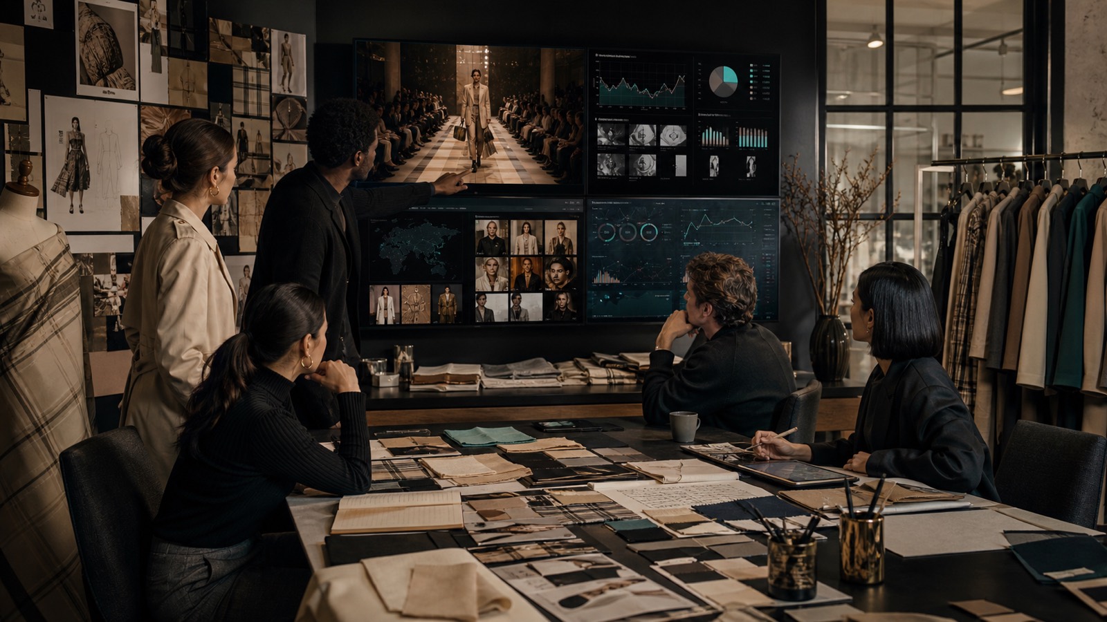 A luxury fashion team connecting live runway content with digital community and campaign data