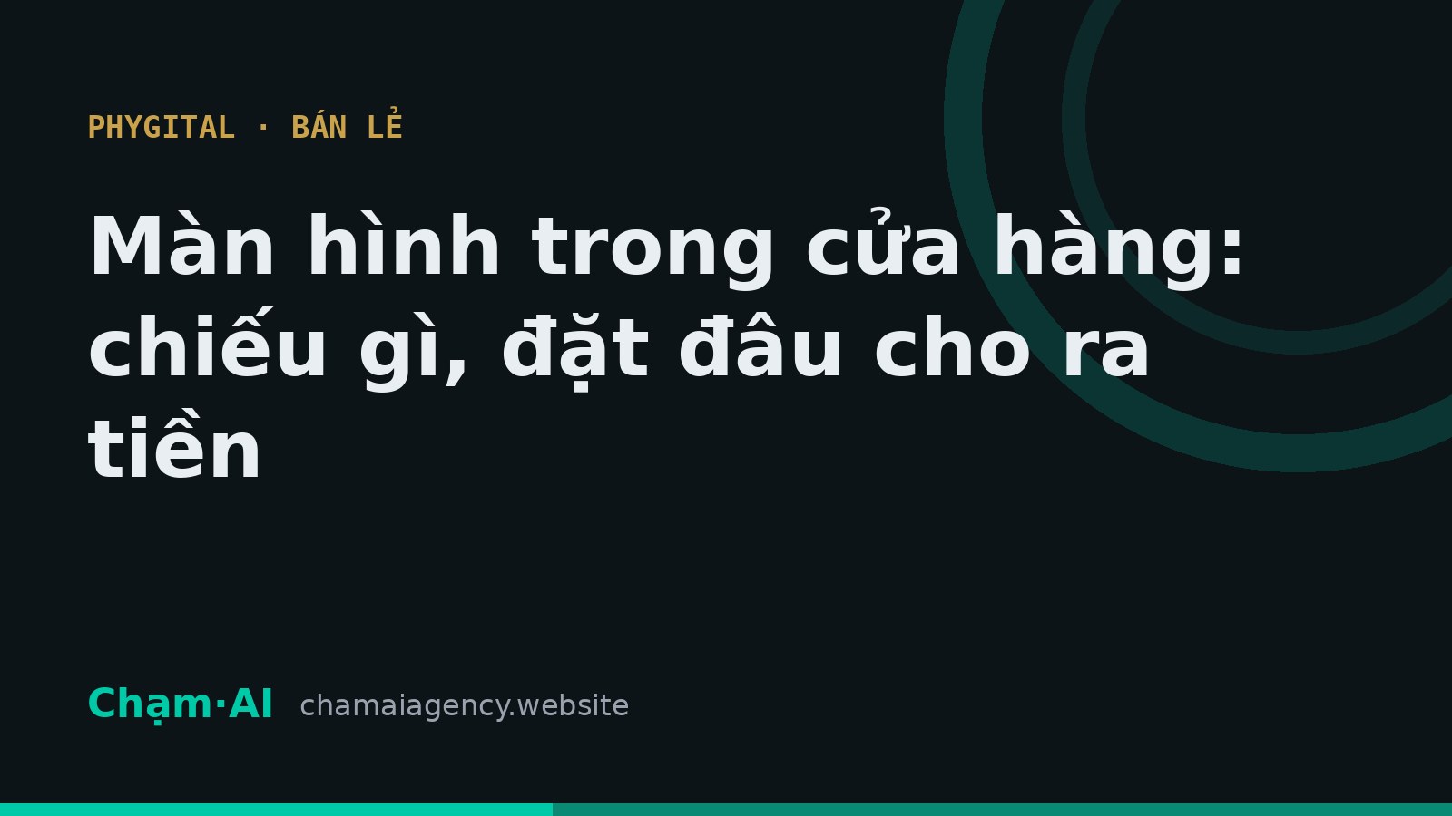 Ảnh bìa: Màn hình trong cửa hàng - chiếu gì, đặt đâu