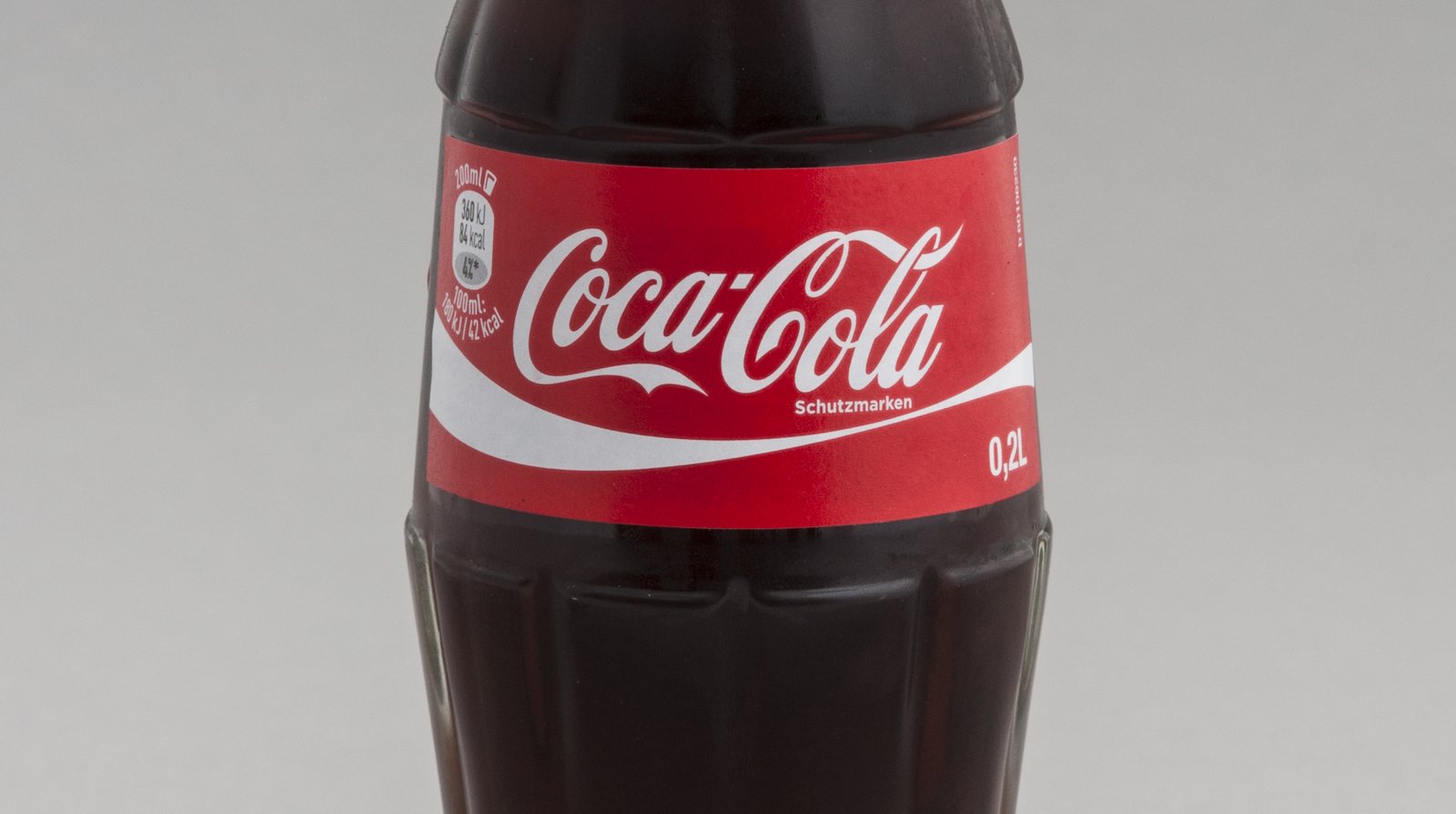 Classic Coca-Cola glass bottle
