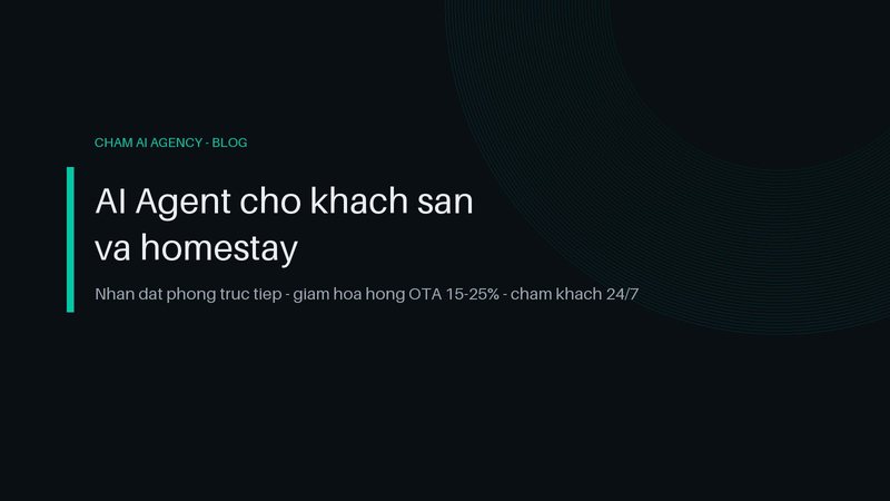 AI Agent cho khách sạn & homestay: nhận đặt phòng, chăm khách 24/7