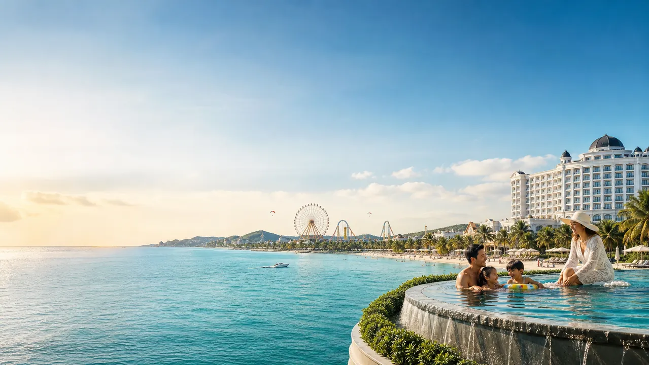 Khu nghỉ dưỡng biển tích hợp khách sạn, vui chơi và trải nghiệm gia đình